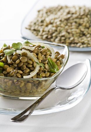 salade de lentilles vertes