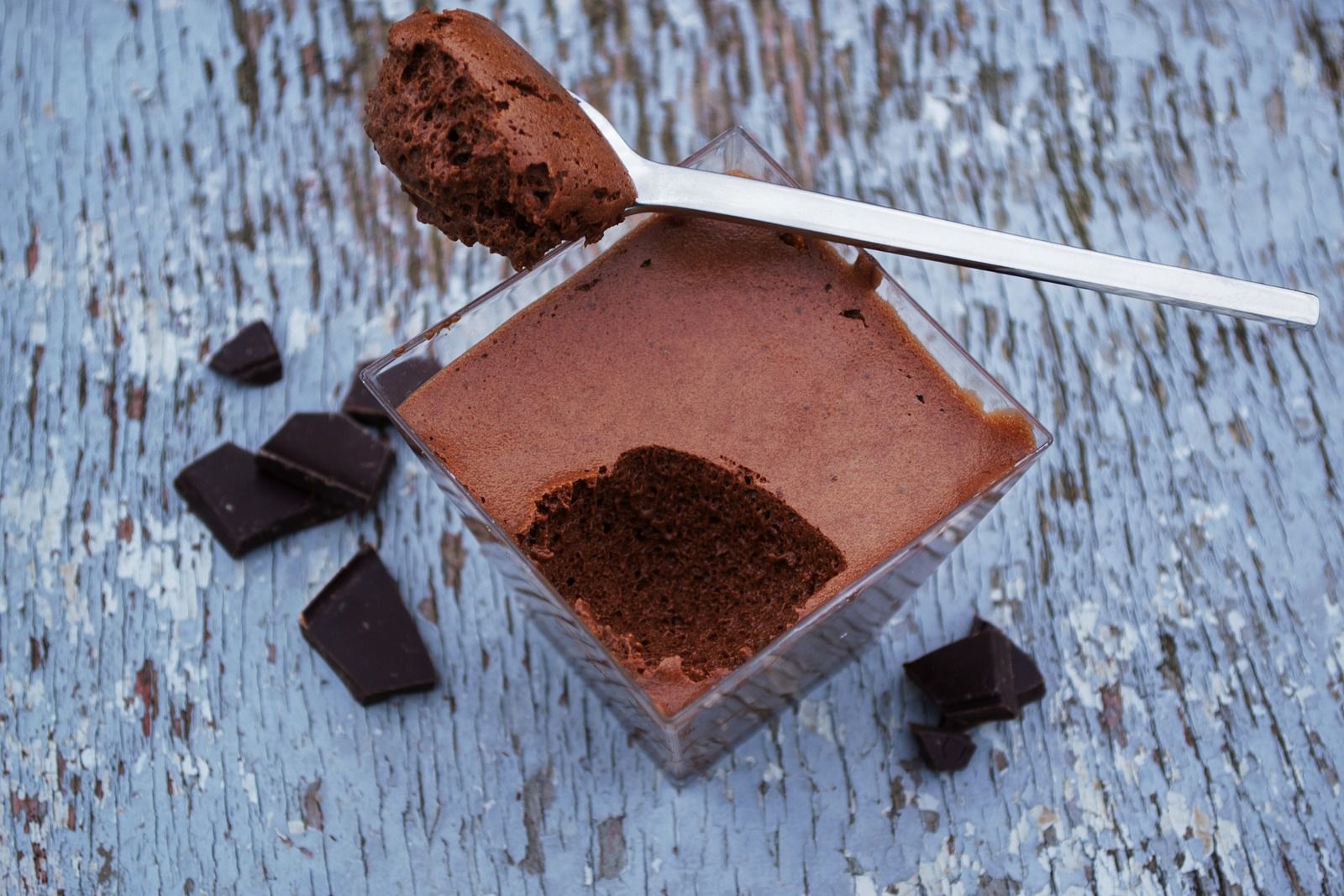 Mousse au chocolat sans produits laitiers