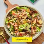 plat d'été frais et remplis de légumes sur une planche à découper illustrant l'alimentation estivale